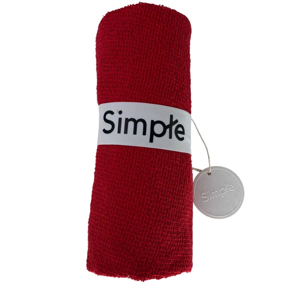Red Textured Knit Fabric • 2 Metres Two Way Stretch Medium Weight Apparel Sewing